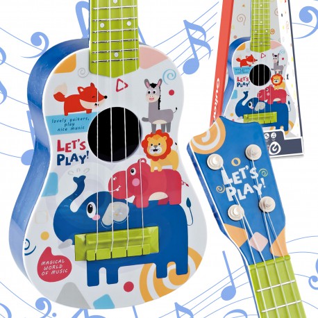 WOOPIE Gitara Klasyczna dla Dzieci Niebieska 57cm
