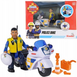 SIMBA Strażak Sam Motor Policyjny + Figurka Malcolma