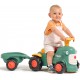 FALK Traktorek Baby Maurice Zielony Vintage z Przyczepką od 1 roku z Recyklingu