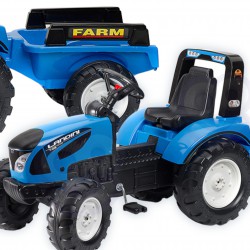FALK Traktor Landini na pedały z przyczepą Niebieski od 3 lat