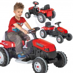 WOOPIE Duży traktor na akumulator czerwony