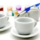 WOOPIE Zestaw Serwis do Herbaty Ceramiczny do Malowania