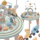 TOOKY TOY Drewniany Stół Aktywności Montessori Pętla Motoryczna