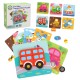 WOOPIE GREEN Drewniane Klocki Układanka Montessori Puzzle FSC