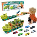WOOPIE Zabawkowa Ciężarówka 4w1 Dinozaur Tor  2,1m dla Samochodzików