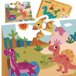 TOOKY TOY Układanka Magnetyczna Dinozaury Puzzle