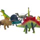 WOOPIE Zestaw Figurki Dinozaury 9szt. + Mata + Kuferek