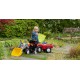 Rolly Toys Traktor na pedały STEYR czerwony z łyżką i przyczepą