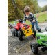 Rolly Toys traktor na pedały Junior RT czerwony z przyczepą Farm New