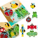 TOOKY TOY Tablica Manipulacyjna Nauka Sznurowania Wiązania
