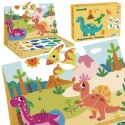 TOOKY TOY Układanka Magnetyczna Dinozaury Puzzle