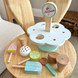 TOOKY TOY Drewniane Lody Magnetyczne na Stoisku