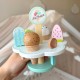 TOOKY TOY Drewniane Lody Magnetyczne na Stoisku