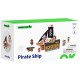 TOOKY TOY Statek Piracki Drewniany Figurki Zestaw