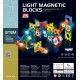 WOOPIE Klocki Magnetyczne Tor Kulkowy Swietlny 49 el.