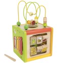 VIGA Drewniana Kostka Edukacyjna 5w1 Sorter Przeplatanka Montessori