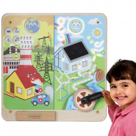 MASTERKIDZ Tablica Edukacyjna Energia Odnawialna i Nieodnawialna