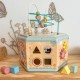 TOOKY TOY Interaktywny Drewniany Sześciokąt Montessori Otwierane Pudełko