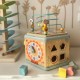 TOOKY TOY Interaktywny Drewniany Sześciokąt Montessori Otwierane Pudełko