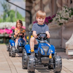 Traktor  na Pedały New Holland Duży z Przyczepką FALK