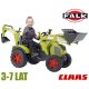 FALK Duży Traktor na pedały CLAAS obrotowy fotel Łyżka Koparka 3-7 lat