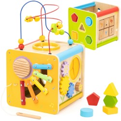 Viga Drewniana Kostka Edukacyjna 9w1