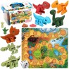 WOOPIE Gra Planszowa 2w1 Dinozaury Konstrukcyjne