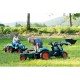 FALK Traktor Landini Niebieski na Pedały z Przyczepką od 3 Lat
