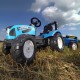 FALK Traktor Landini na pedały z przyczepą Niebieski od 3 lat