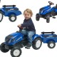 FALK Traktor na Pedały New Holland Duży z Przyczepką + Otwierana Maska od 2 lat