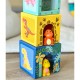 TOOKY TOY Drewniane Klocki Sorter Edukacyjny Zwierzątka 12 el.