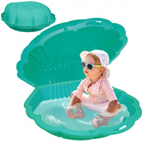 WOOPIE Piaskownica Basen Muszelka Zielona 3w1 Suchy Basen