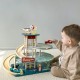 CLASSIC WORLD Wielopoziomowy Parking Auta Helikopter Dystybutor Myjnia + Akc.