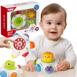 WOOPIE BABY Kosmiczna Rakieta Aktywności - Edukacyjna Kostka Sensoryczna 18m+