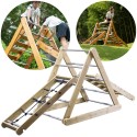 CLASSIC WORLD EDU Drewniany Plac Zabaw XL Zestaw Drabinka Montessori do Wspinaczki