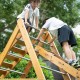 CLASSIC WORLD EDU Drewniany Zestaw Wspinaczkowy Trójkąt Piklera Plac Zabaw