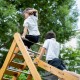 CLASSIC WORLD EDU Drewniany Zestaw Wspinaczkowy Trójkąt Piklera Plac Zabaw