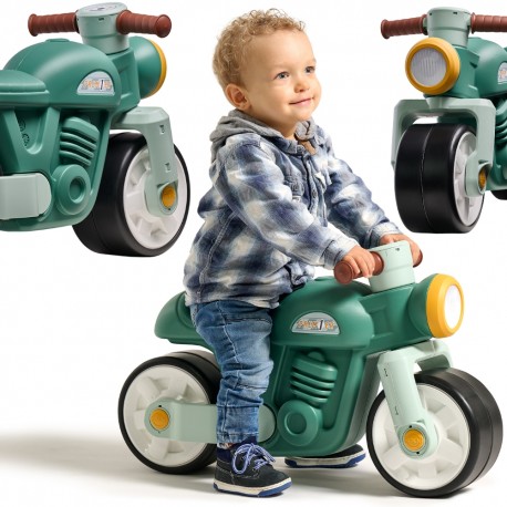 Falk Jeździk Biegowy Ciche Koła Motor Prem1er Retro Zielony 12+