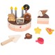 CLASSIC WORLD Drewniany Tort Urodzinowy 19el.