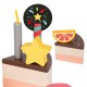 CLASSIC WORLD Drewniany Tort Urodzinowy 19el.