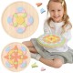 CLASSIC WORLD Drewniane Kolorowe Klocki Mandala Kwiecista Układanka