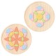 CLASSIC WORLD Drewniane Kolorowe Klocki Mandala Kwiecista Układanka