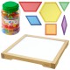 MASTERKIDZ Panel Skrzynia LED Sensoryczna + Klocki Montessori Mozaika