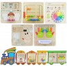 MASTERKIDZ System Do Montażu 5 Tablic Edukacyjnych Masterkidz Flex + Zestaw 5 Tablic Edukacyjnych