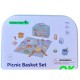 TOOKY TOY Zestaw Piknikowy Owoce do Krojenia Zestaw Śniadaniow