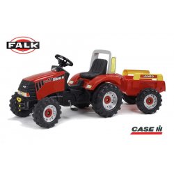 FALK Czerwony Traktor CASE IH CVX170 z Przyczepą