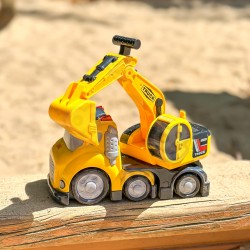 WOOPIE Koparka City Truck Efekty Dźwiękowe i Świetlne