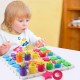 WOOPIE Układanka Montessori Trening Mózgu Literki Cyferki 139 el