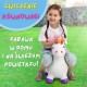 WOOPIE Skoczek Gumowy do Skakania Jednorożec Biały + Pompka