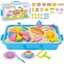 WOOPIE Piasek Kinetyczny 1,2 kg Zestaw Restauracja Stolik z Foremkami
